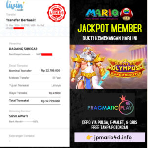 BUKTI JACKPOT MEMBER MARIO4D 11 MARET 2026