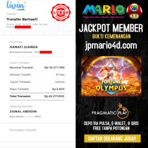 BUKTI JACKPOT MEMBER MARIO4D 03 MARET 2026