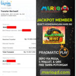 BUKTI JACKPOT MEMBER MARIO4D 23 MEI 2026