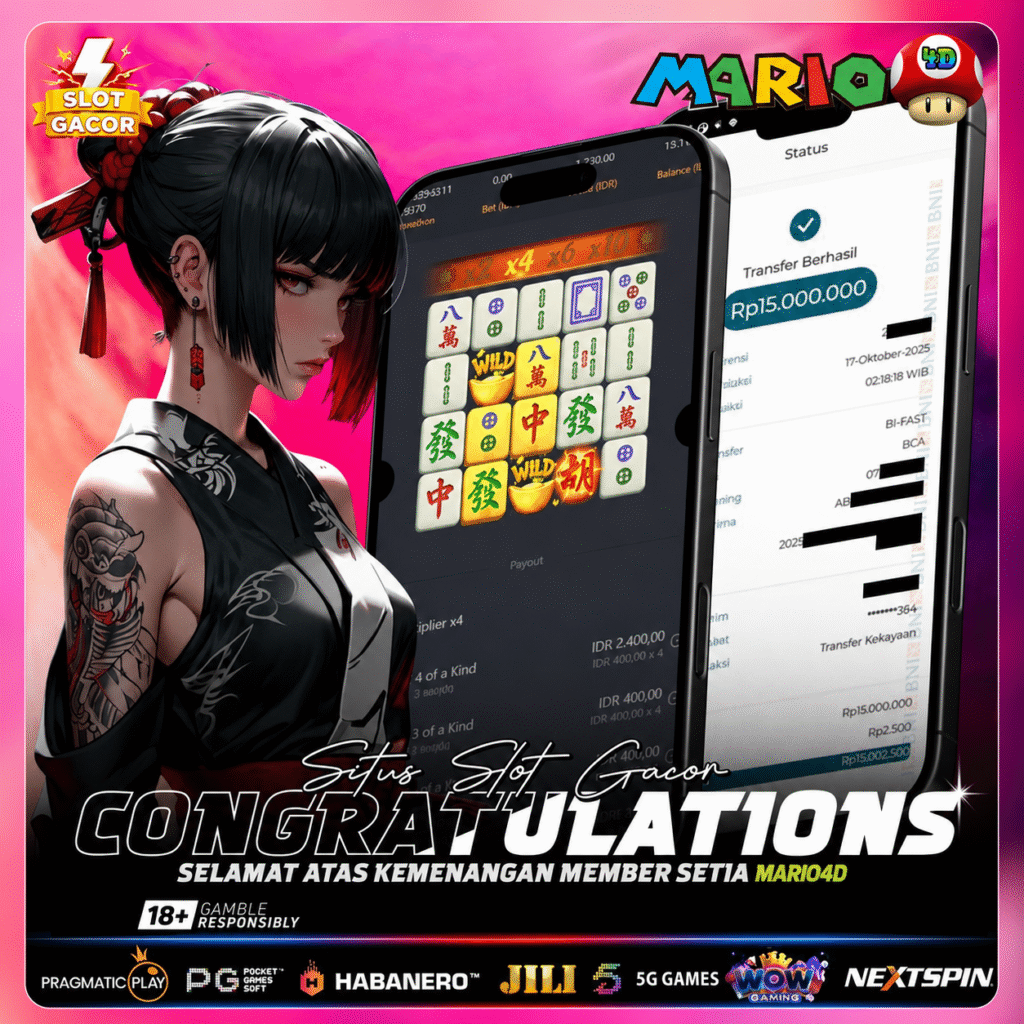 BUKTI JACKPOT MEMBER MARIO4D 27 MEI 2026