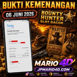 BUKTI JACKPOT MEMBER MARIO4D 06 JUNI 2026